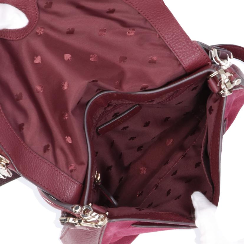 kate spade ケイトスペード/レイラスエードミディアムフラップショルダーバッグ/WKR00543//ABランク/09