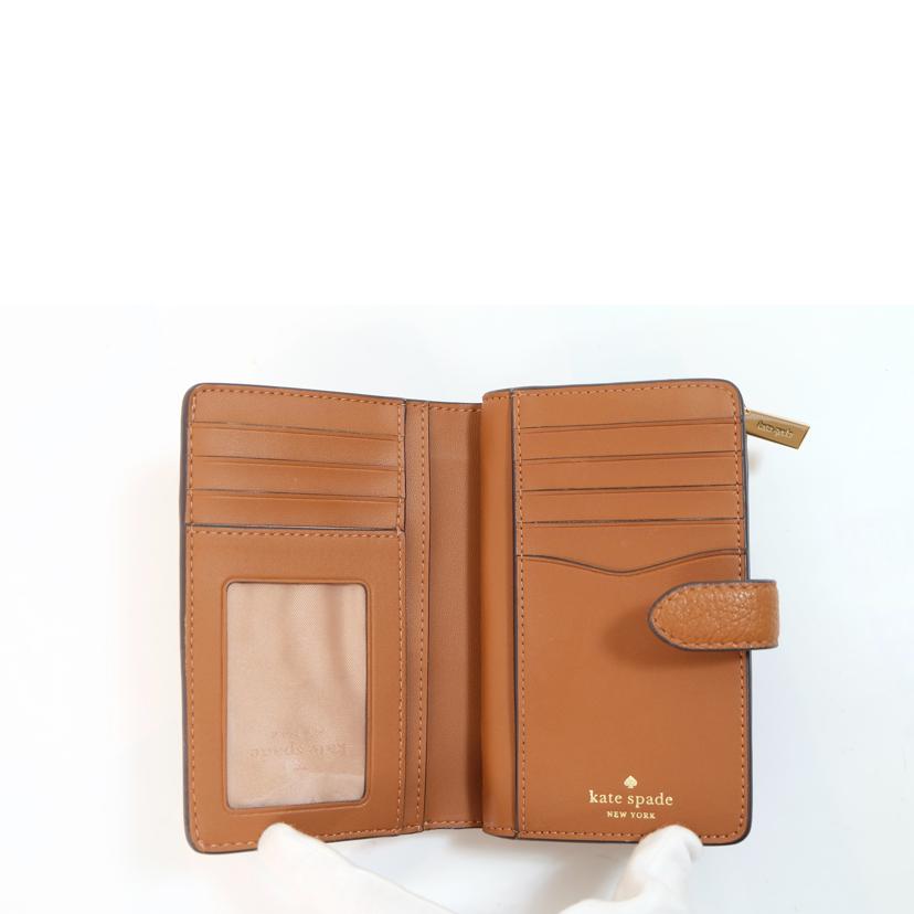 kate spade ケイトスペード/レザー二つ折財布/Aランク/71