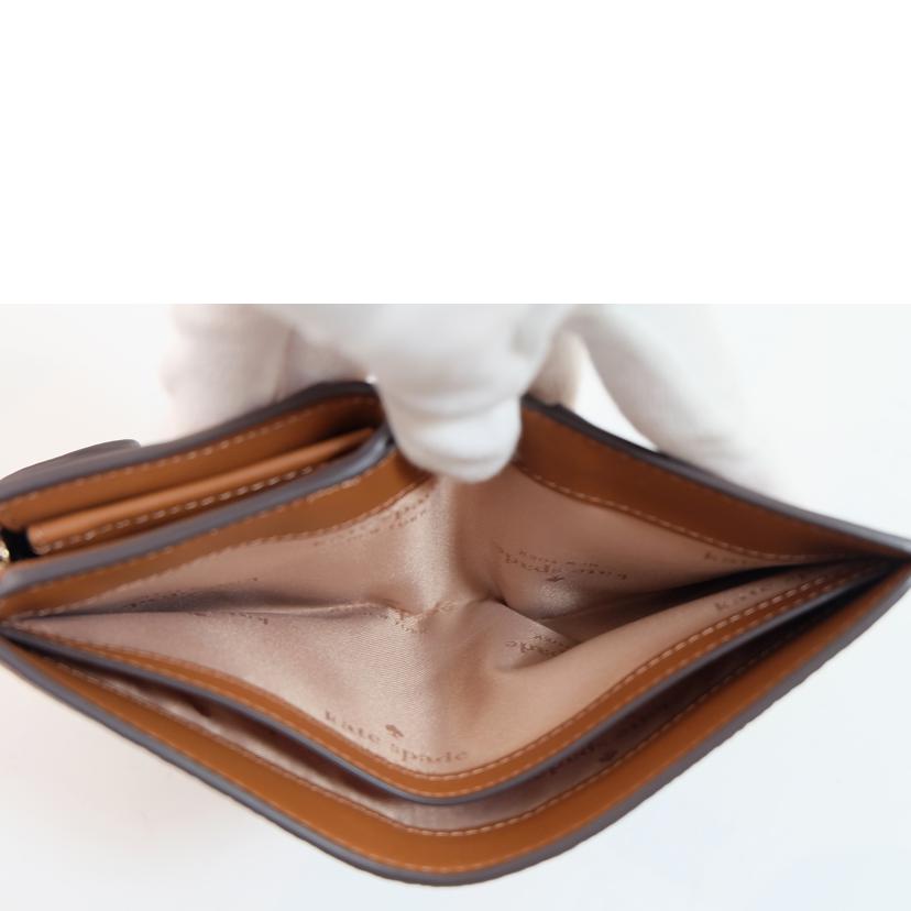 kate spade ケイトスペード/レザー二つ折財布/Aランク/71