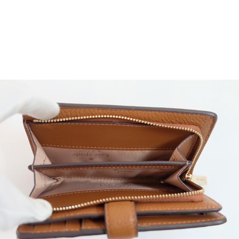 kate spade ケイトスペード/レザー二つ折財布/Aランク/71