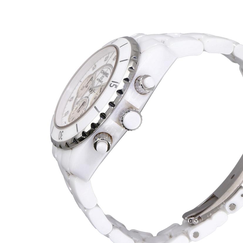 CHANEL シャネル/J12クロノグラフ・9Pダイヤ・ホワイト/メンズ/自動巻/H2009//X.C********/Aランク/75