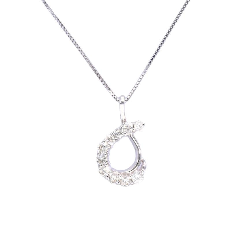 / K18WGダイヤネックレス0.50ct//Aランク/05