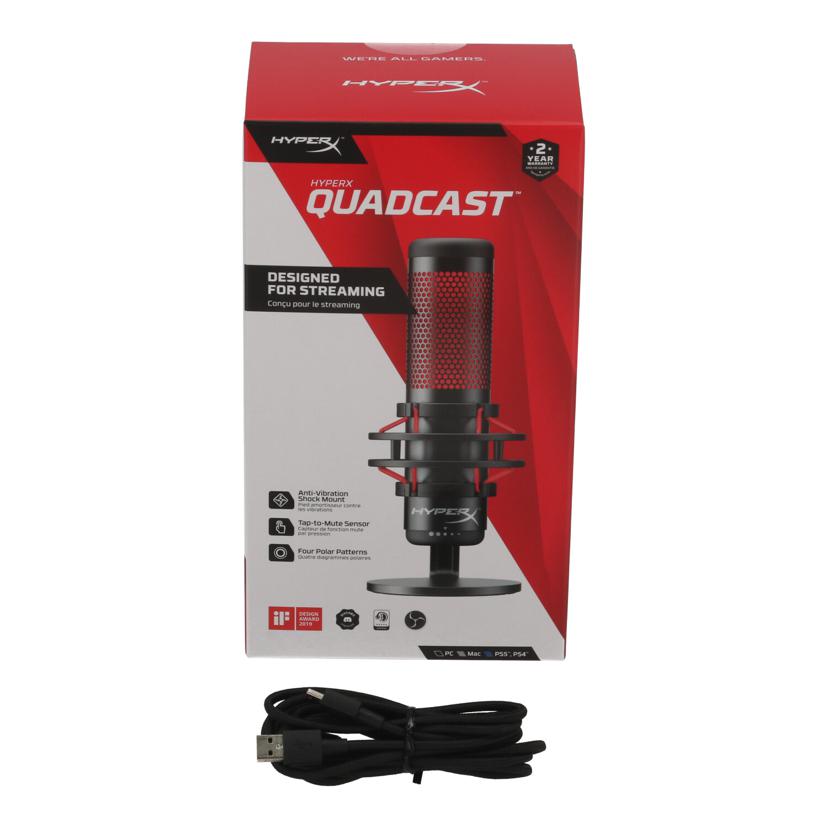 HyperX ハイパーエックス /USBコンデンサーマイク/QuadCast/HX-MICQC-BK//C1W2331GBR/Bランク/64