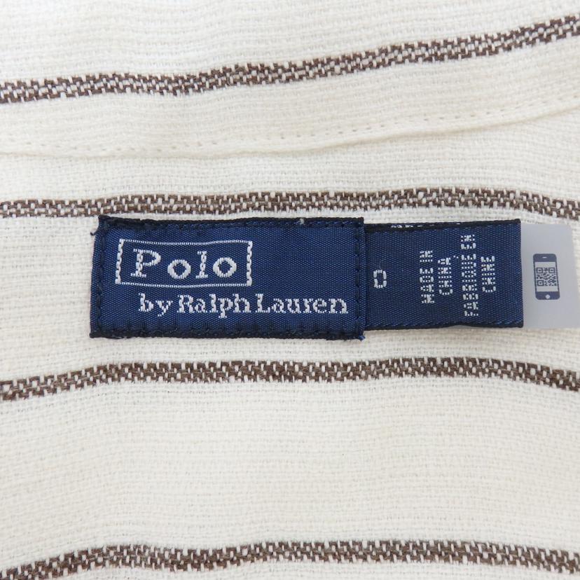 POLO RALPH LAUREN ポロラルフローレン/麻 長袖ストライプシャツ ベルト付き//ABランク/77