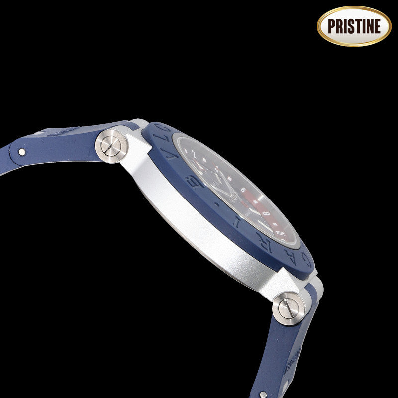 BVLGARI ブルガリ/アルミニウムGMT・ブルー/メンズ/自動巻/BB40ATGMT//BU1****/SAランク/18