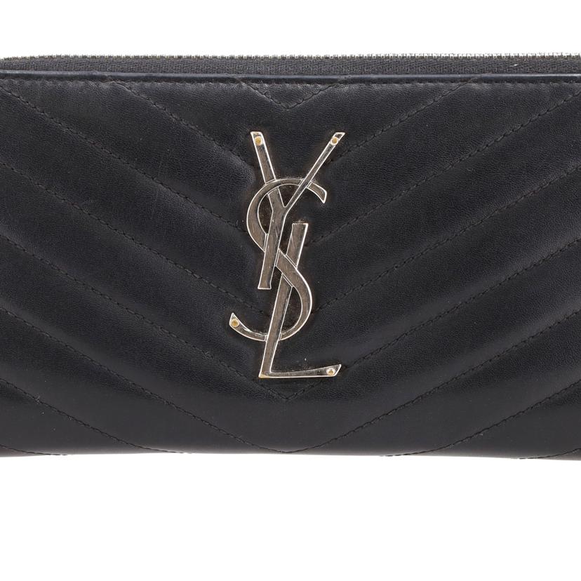 YSL サンローラン/YSLロゴラウンドファスナー//ABランク/91