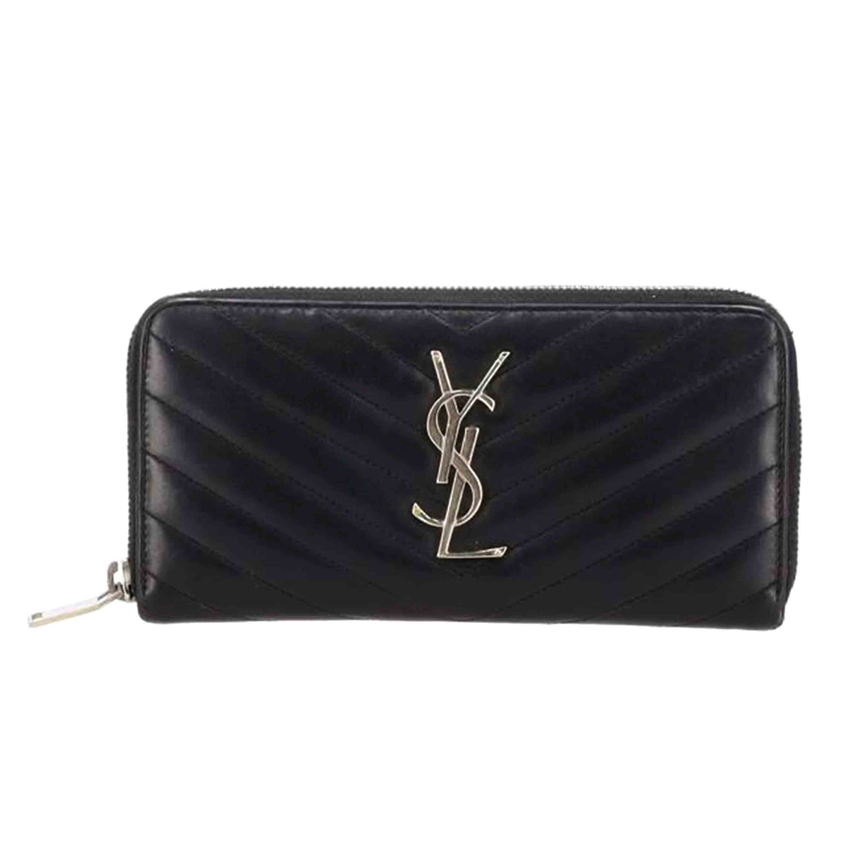 YSL サンローラン/YSLロゴラウンドファスナー//ABランク/91