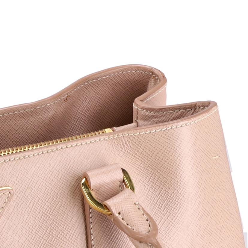 PRADA プラダ/ガレリアサフィアーノ2WAYトート/ピンクベージュGD金具/1BA874//7/9/ABランク/75