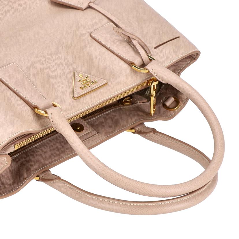 PRADA プラダ/ガレリアサフィアーノ2WAYトート/ピンクベージュGD金具/1BA874//7/9/ABランク/75