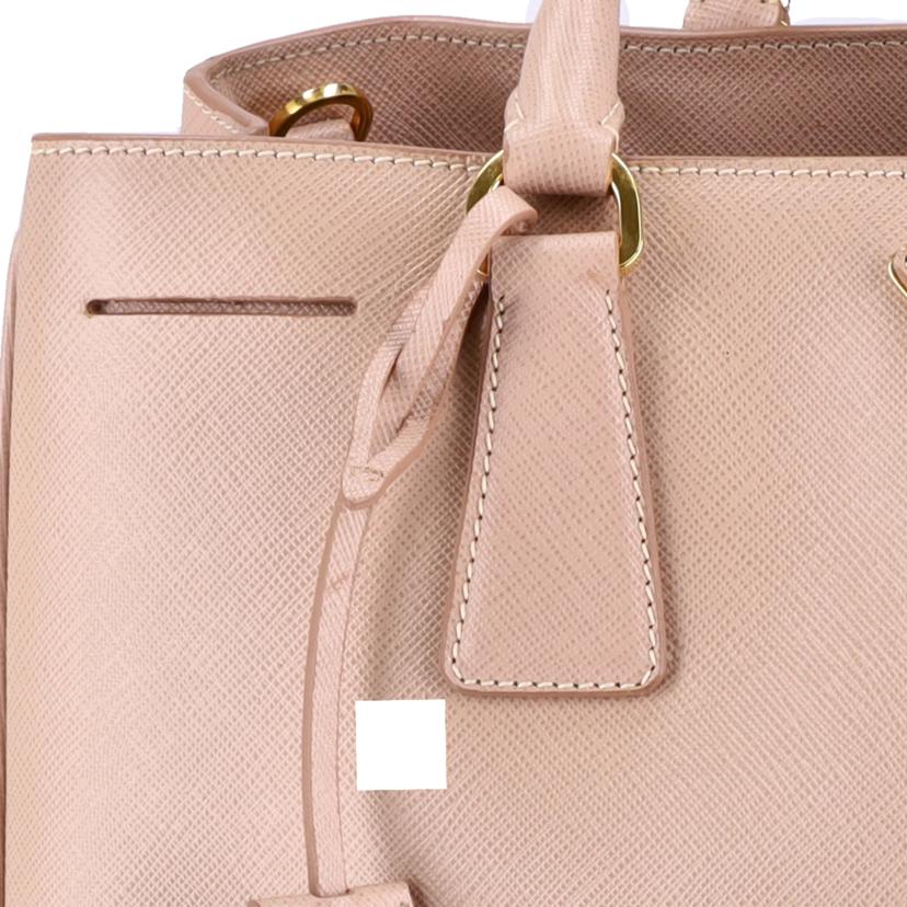 PRADA プラダ/ガレリアサフィアーノ2WAYトート/ピンクベージュGD金具/1BA874//7/9/ABランク/75