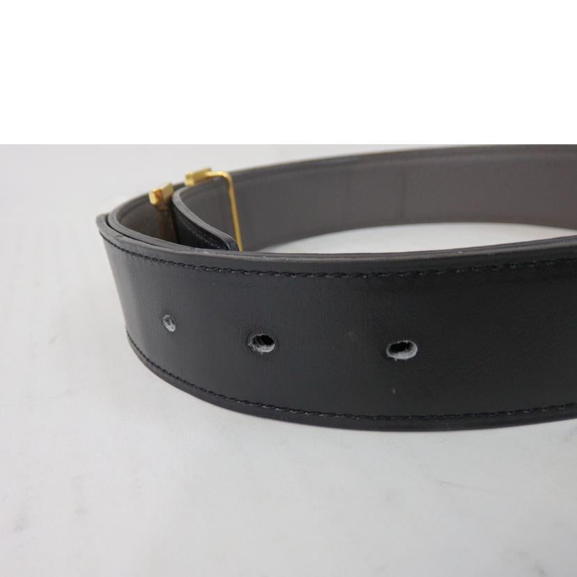 HERMES エルメス/コンスタンスH/Hロゴ/リバーシブルベルト/100cm/黒×ショコラ/ゴールド金具//C刻印/ABランク/84