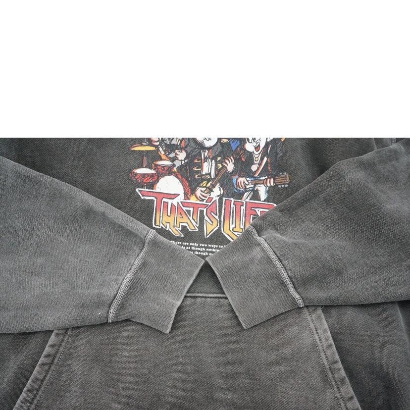 Thats Life ザッツライフ/スウェットパーカー/グレー/バンド柄//Bランク/42
