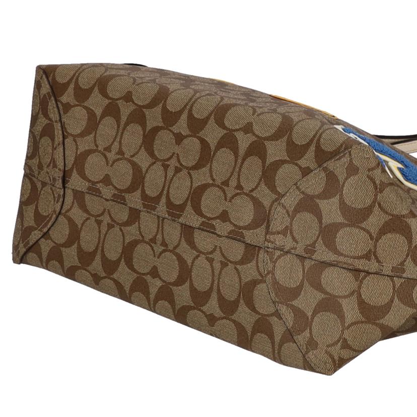 COACH コーチ/ピーナッツコラボスヌーピーワッペンシティトートバッグ/C4292//D21**/Aランク/09