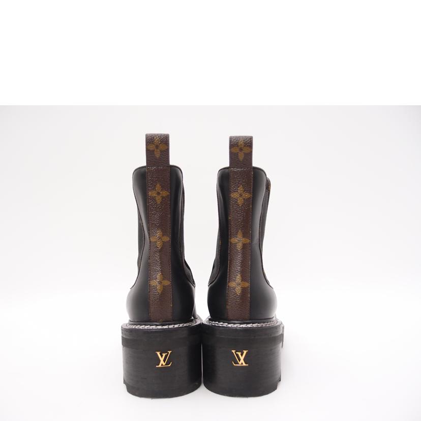 LOUIS VUITTON ルイ・ヴィトン/ボブール・ラインアンクルブーツ/ブラック/約24cm/1A8947//MA0***/Aランク/69