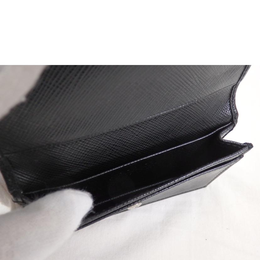 PRADA プラダ/トライアングルロゴ/サフィアーノ/カードケース//SAランク/84