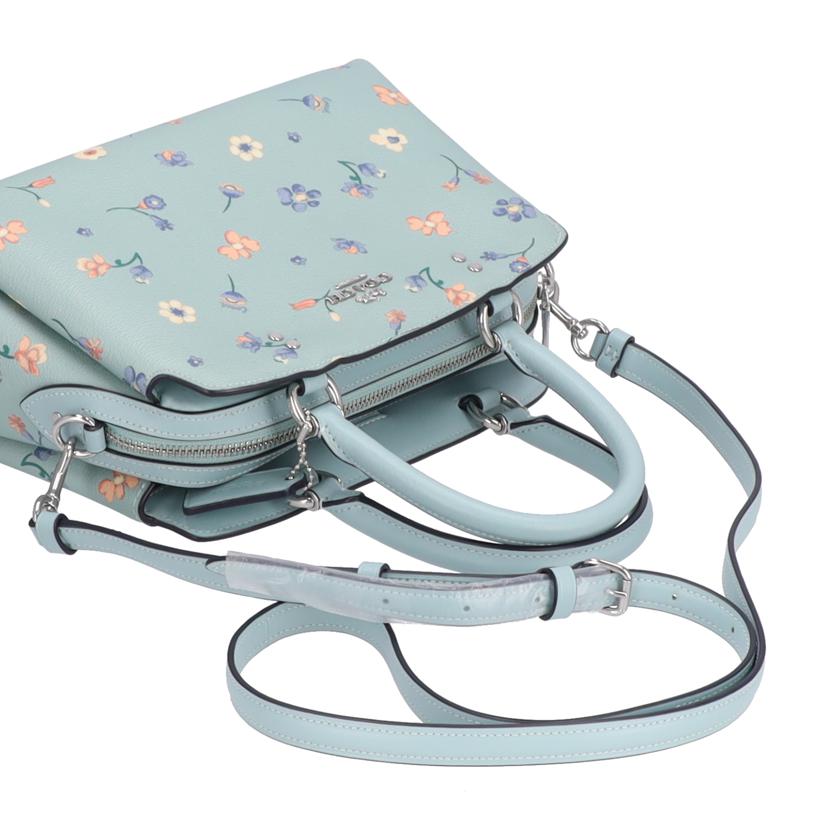 COACH コーチ/ブルーマルチマイフラワーミニリリーキャリーオール/C8216//A22**/Aランク/09