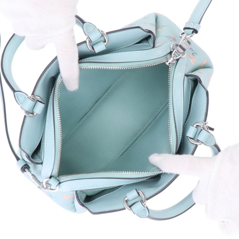 COACH コーチ/ブルーマルチマイフラワーミニリリーキャリーオール/C8216//A22**/Aランク/09