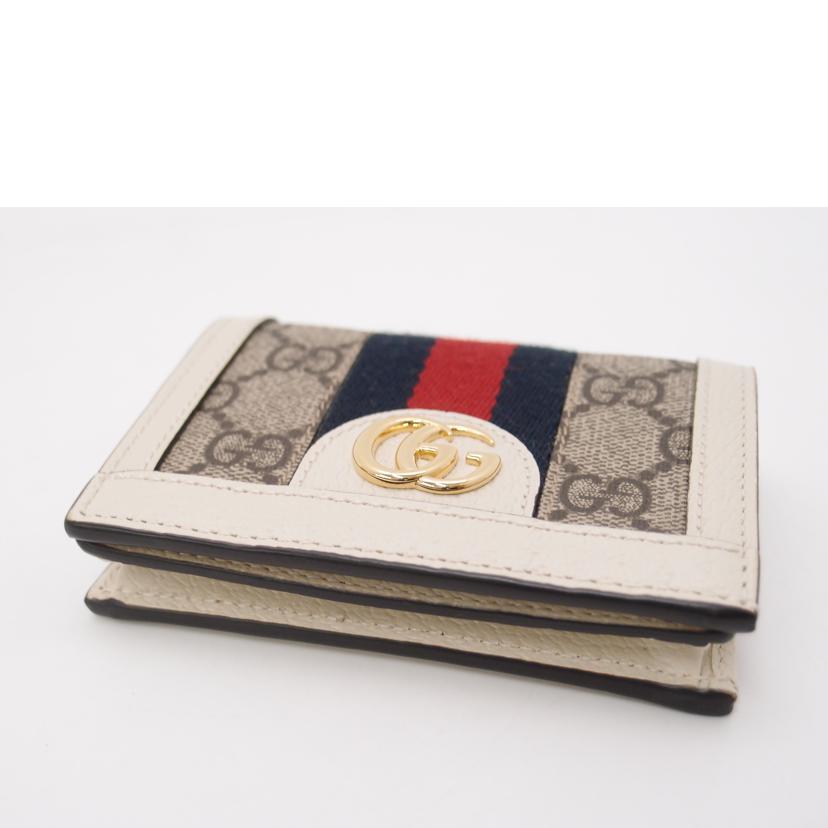GUCCI グッチ/オフィディアGGマーモントコンパクト財布/ホワイト/523155//214*/SAランク/69