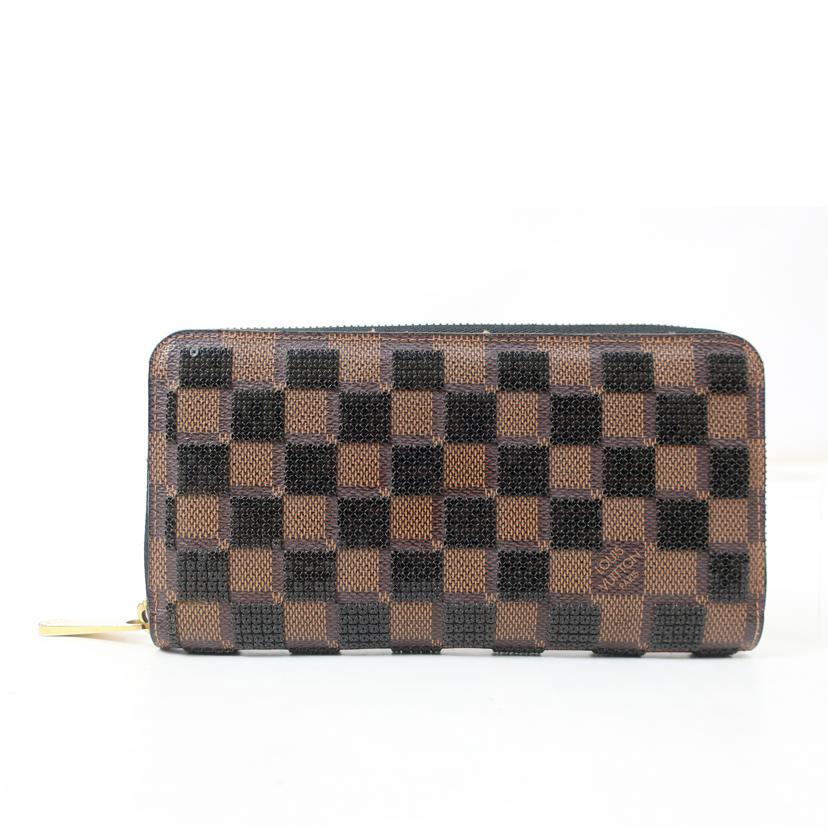 LOUIS VUITTON ルイ・ヴィトン/ダミエ・パイエット ジッピーウォレット 長財布/N63174//CA1***/ABランク/65