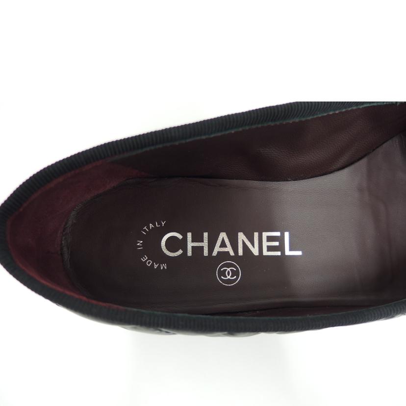 CHANEL シャネル/ココマーク マドラッセ バレリーナーシューズ/G26250//ABランク/82
