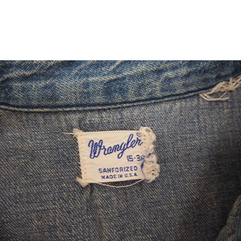 Wrangler Wrangler/デニムウエスタンシャツ/60年代/60年代//15-34/Bランク/82