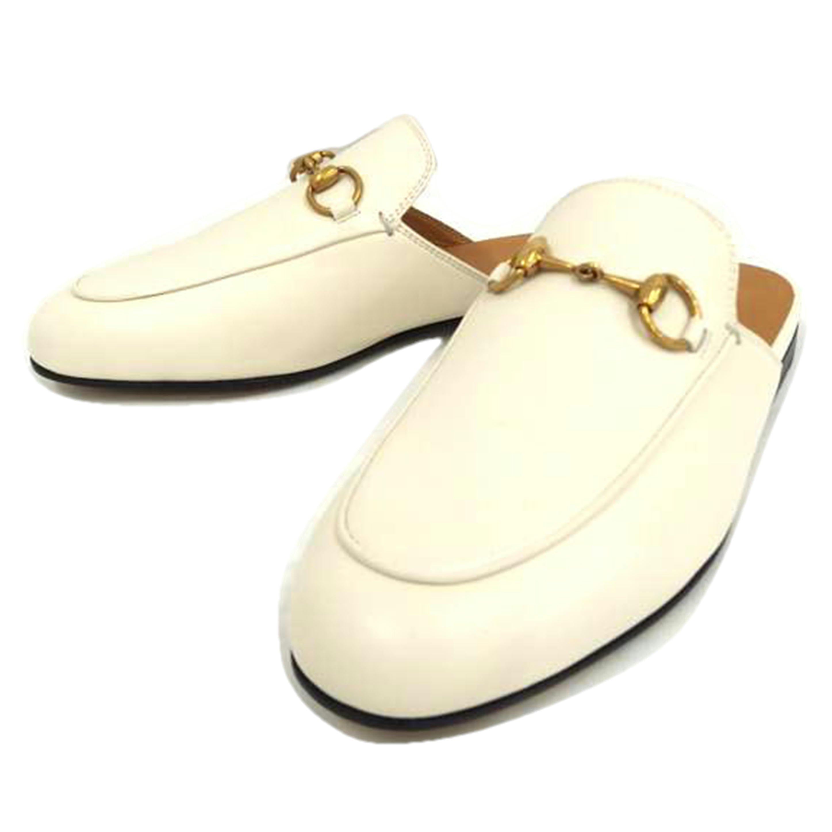 GUCCI グッチ/レザースリッパー/ホワイト/423513//ABランク/82