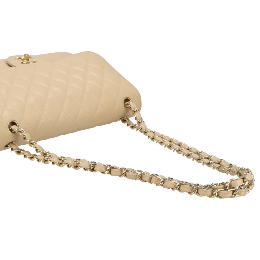 CHANEL シャネル/キャビアスキンWフラップマトラッセベージュ//166*****/ABランク/92
