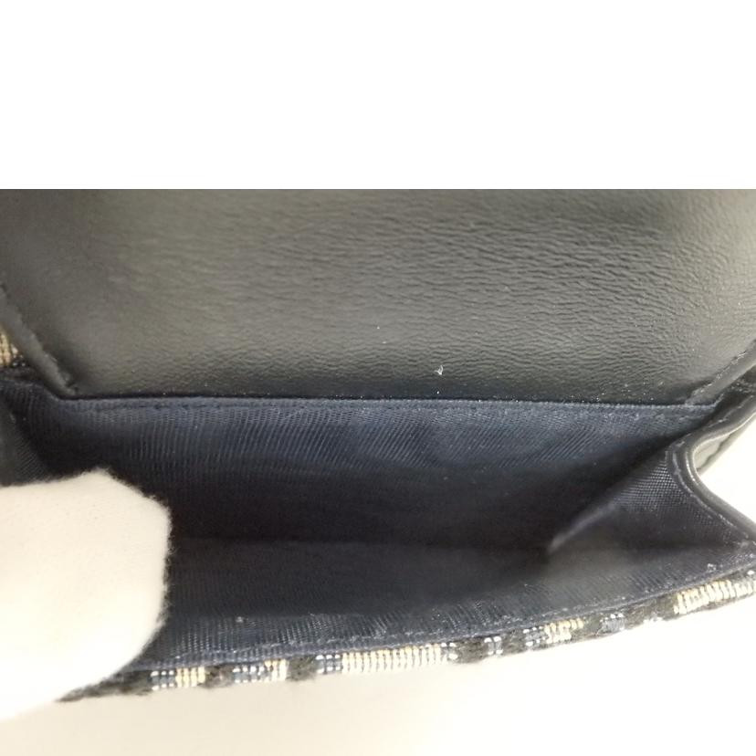 Christian Dior クリスチャンディオール/サドルロータスウォレット/オブリーグジャガード/ネイビー/S5652CTZQ_M928//シリア****/Aランク/84
