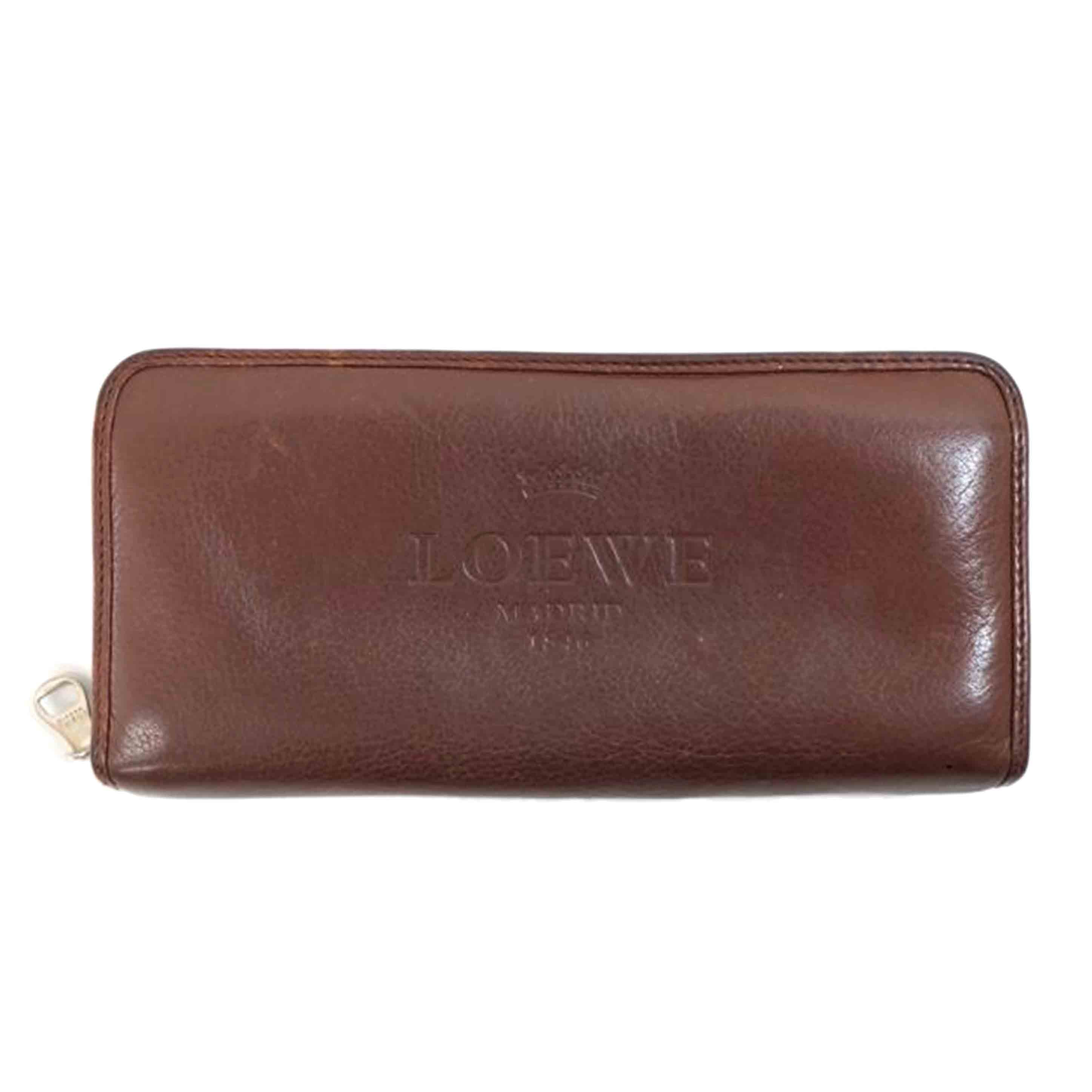 LOEWE ロエベ/ヘリテージラウンドファスナー長財布//BCランク/71