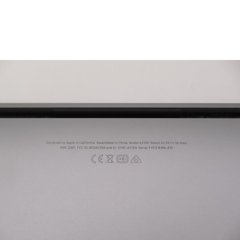 Apple アップル/MacBook Pro 13インチ Thunderbolt 3ポートx2/A2159//FVFZ1E96L410/Aランク/69