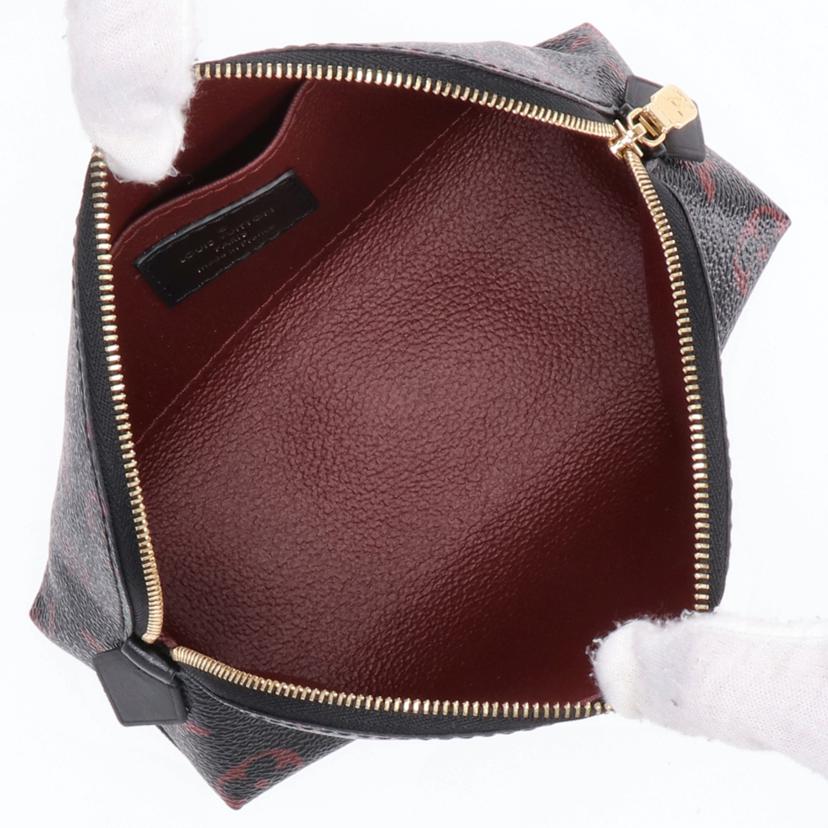 LV ルイヴィトン/ポシェットコスメティックPM/モノグラム/ブラック×レッド/M12593//RFI*/SAランク/75