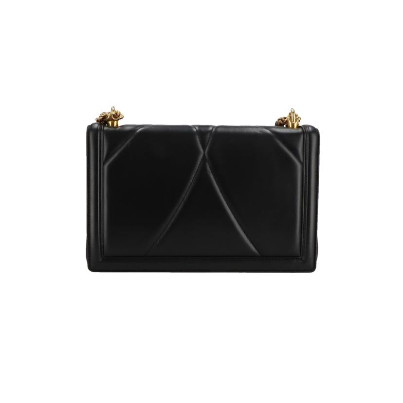DOLCE&GABBANA ドルチエ&ガッバーナ/ディヴォーションチェーンバッグブラックGD金具//Aランク/92