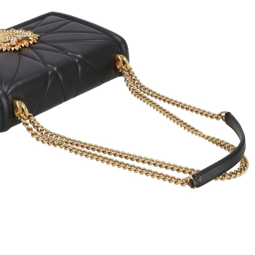 DOLCE&GABBANA ドルチエ&ガッバーナ/ディヴォーションチェーンバッグブラックGD金具//Aランク/92