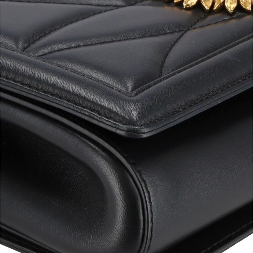 DOLCE&GABBANA ドルチエ&ガッバーナ/ディヴォーションチェーンバッグブラックGD金具//Aランク/92