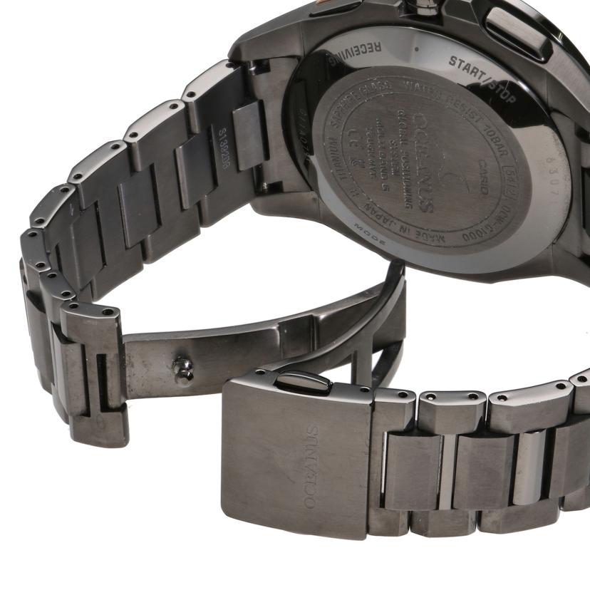CASIO カシオ/オシアナス/ブラックチタン/電波ソーラー/OCW-G1000B//630***/Aランク/78