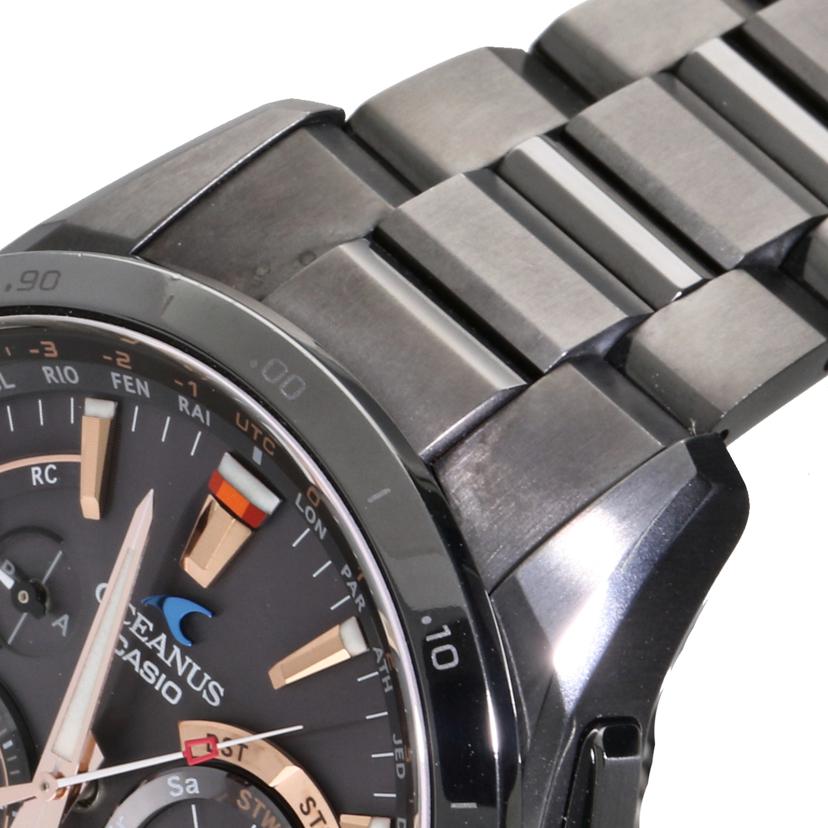 CASIO カシオ/オシアナス/ブラックチタン/電波ソーラー/OCW-G1000B//630***/Aランク/78