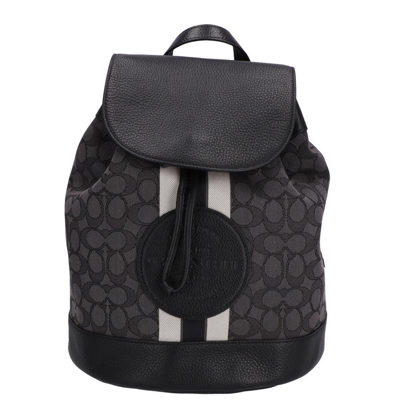 COACH コーチ/デンプシードローストリングバックパック・シグネチャージャガード・コーチパッチアンドストライプ/CE601//B23**/Aランク/09