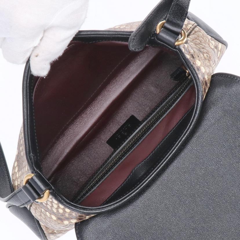 GUCCI グッチ/GGマーモントスモールメッセンジャー/パイソン/648934//520***/Aランク/91