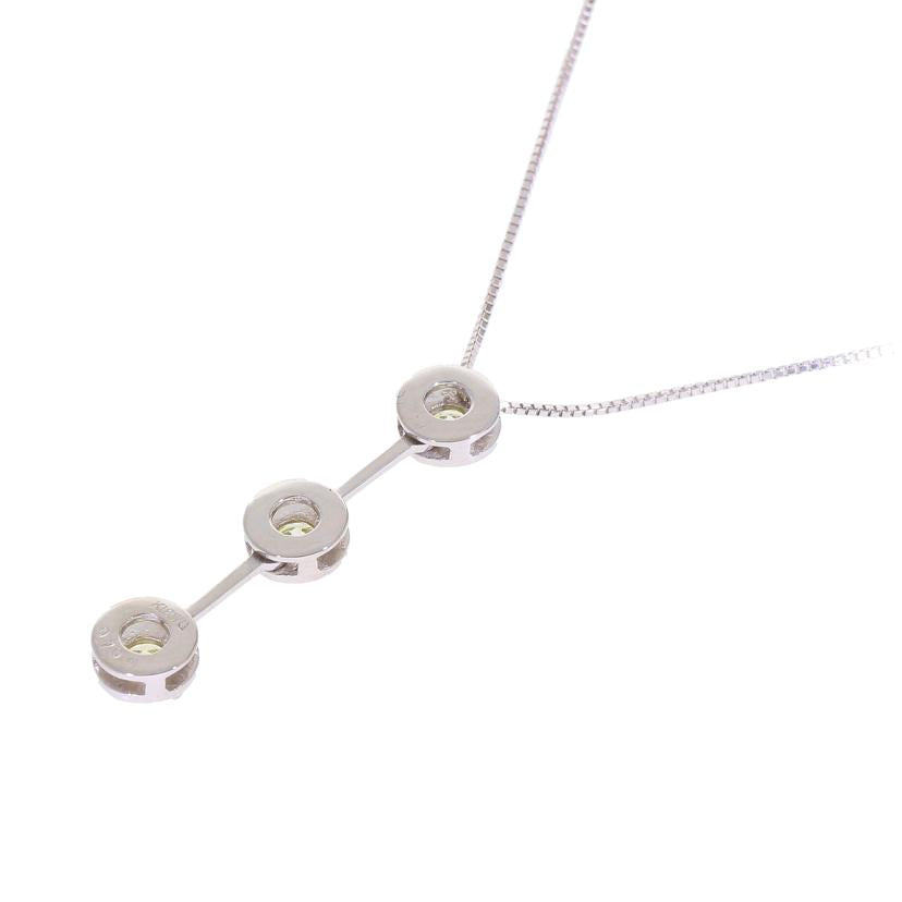 K18WG/K18WGダイヤネックレス0.704ct//ABランク/67