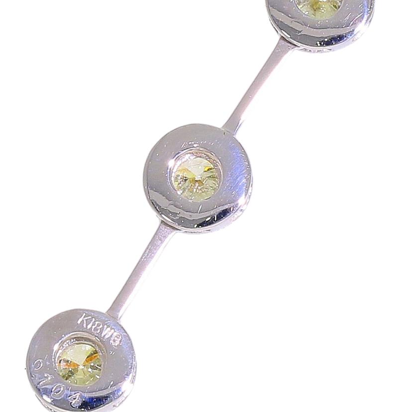 K18WG/K18WGダイヤネックレス0.704ct//ABランク/67