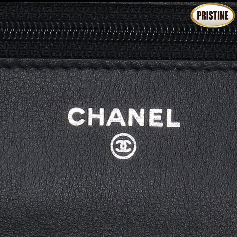 CHANEL シャネル/ココマーク キャビアスキン チェーンウォレット/ブラック/A48654//181*****/SAランク/84