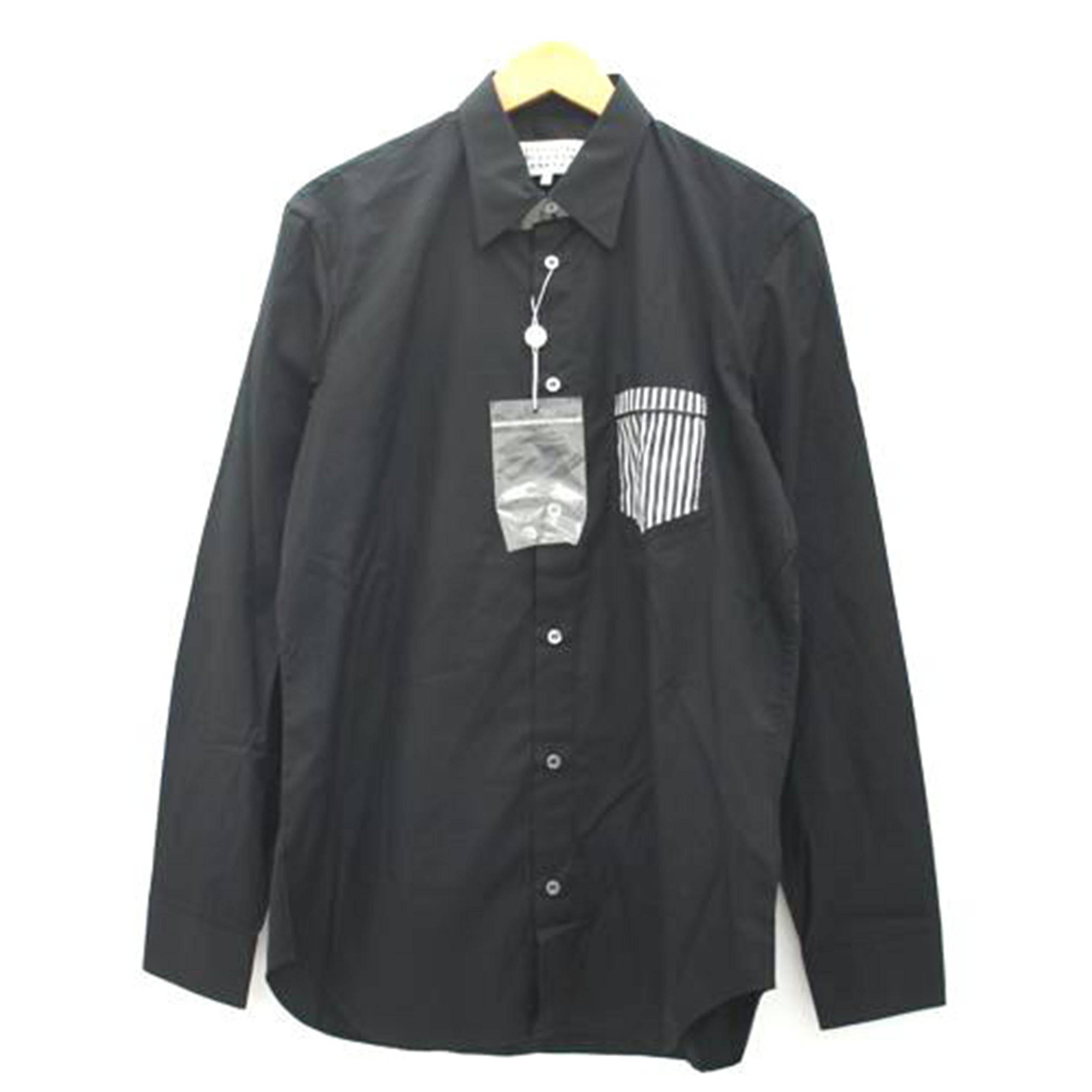 masa300509様 Maison Margiela Men's Number Logo Mock Neck Long Sleeve T