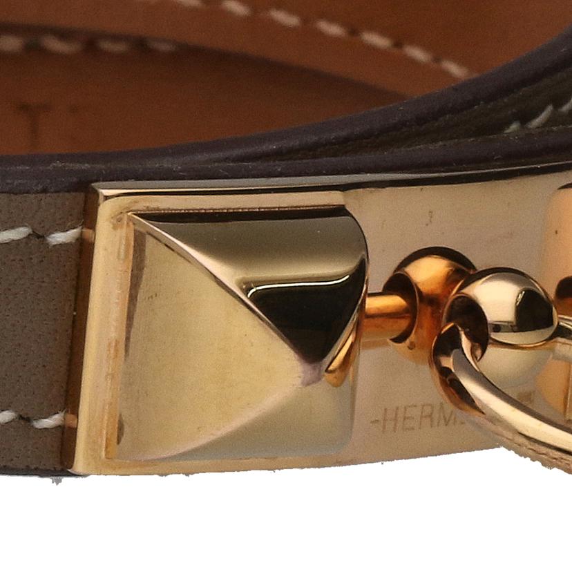 HERMES エルメス/リヴァルドゥブルトゥール/エトゥープ/GD金具//C M*******/Aランク/75