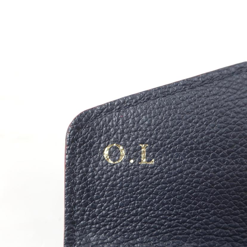 LOUIS VUITTON ルイ・ヴィトン/ポルトフォイユ・サラ モノグラムアンプラント マリーヌルージュ イニシャルあり 長財布 ネイビー/M62125//CA4***/BCランク/65