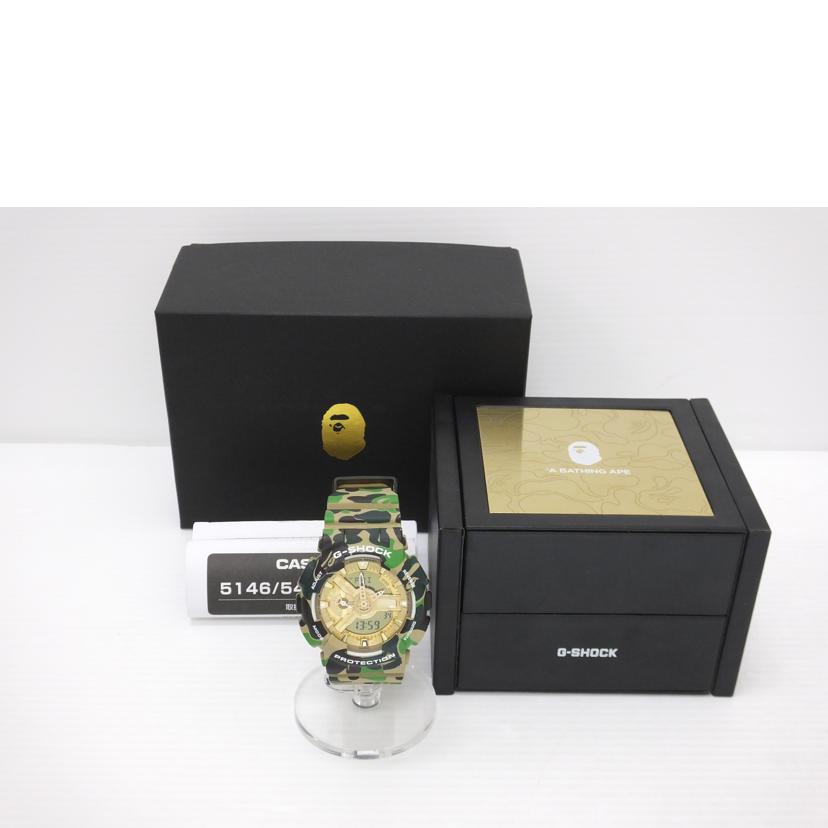CASIO カシオ/G-SHOCK/A BATHING APE 25thアニバモデル/クォーツ/GA-110APE//ABランク/88