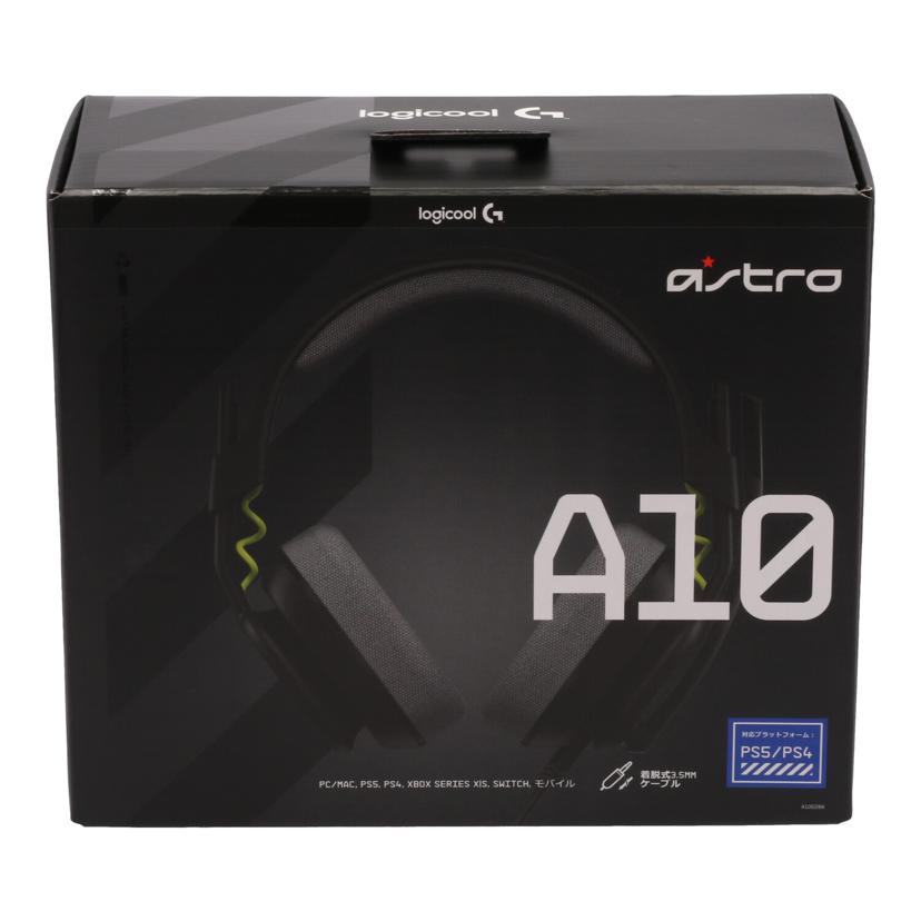 Logicool ロジクール/ゲーミングヘッドセット/ASTRO A10 Gen 2/A10G2BK//2151ALR0EFW9/Sランク/75