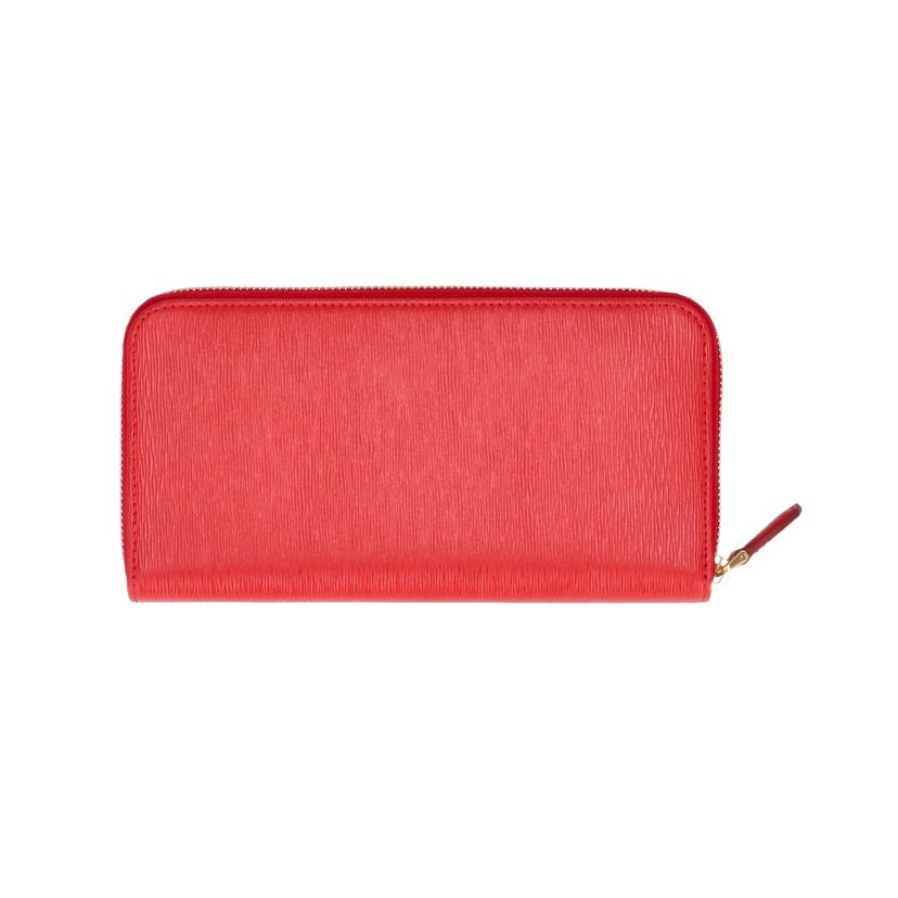 PRADA プラダ/ラウンドファスナー長財布/レッド系/1ML506//165/Aランク/77