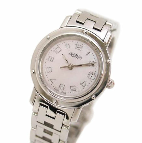 HERMES エルメス/クリッパー/シェル文字盤/クォーツ/CL4.210//220****/SAランク/69