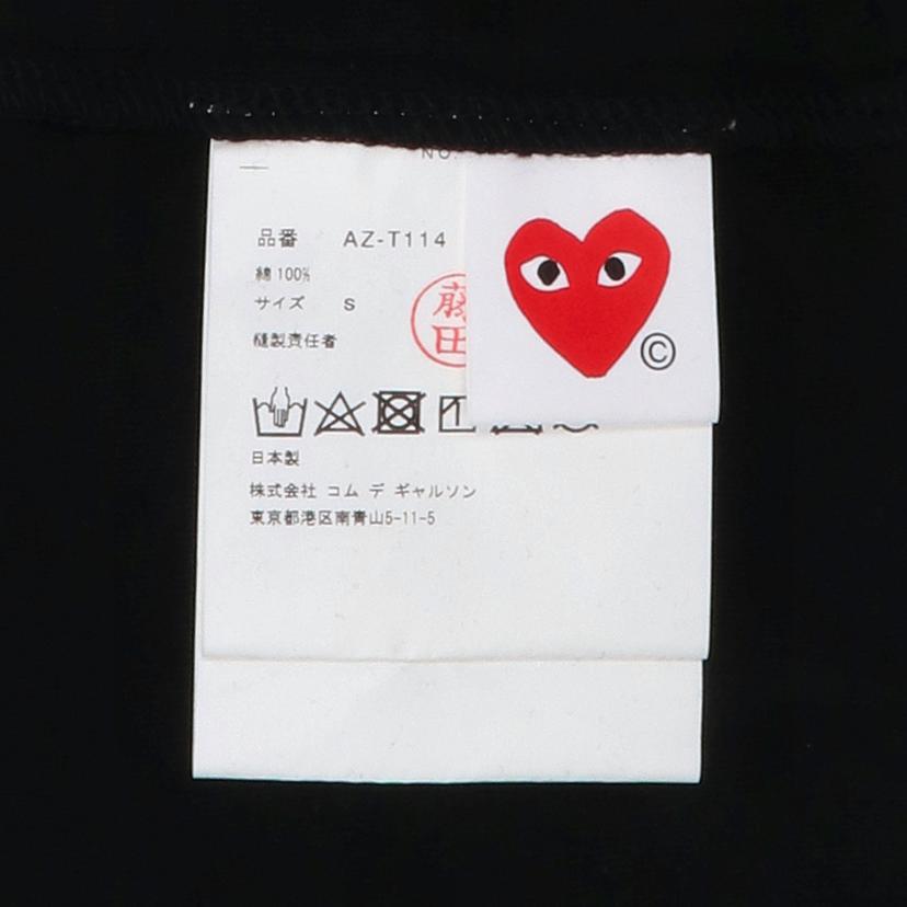 Play Comme des Garcons プレイ コムデギャルソン/逆さラインハート PlayロゴTシャツ/AZ-T114//Aランク/09