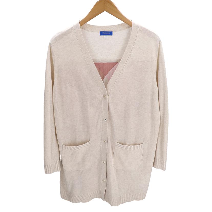 BLUELABEL CRESTBRIDGE ブルーレーベル クレストブリッジ/プリーツ切り替えロングカーディガン/55N06-541-40//Aランク/09